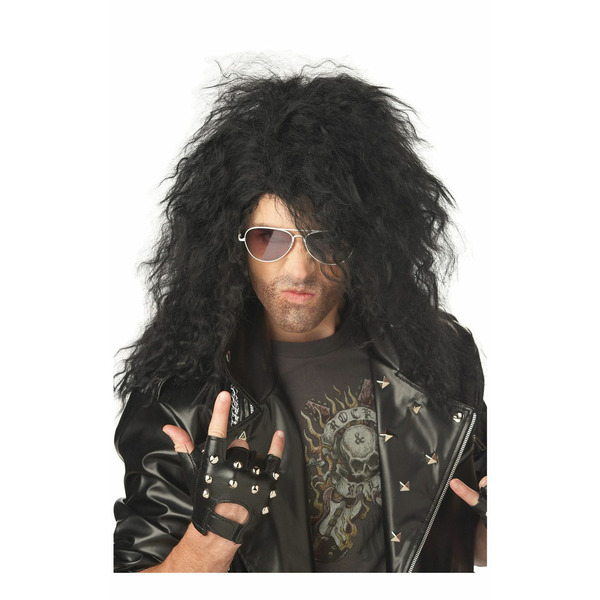 California Costumes Adult Heavy Metal Rocker Black Wig