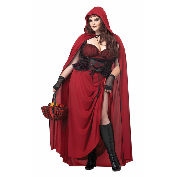 California Costumes Adult Plus Size Dark Red Riding Hood 1XL