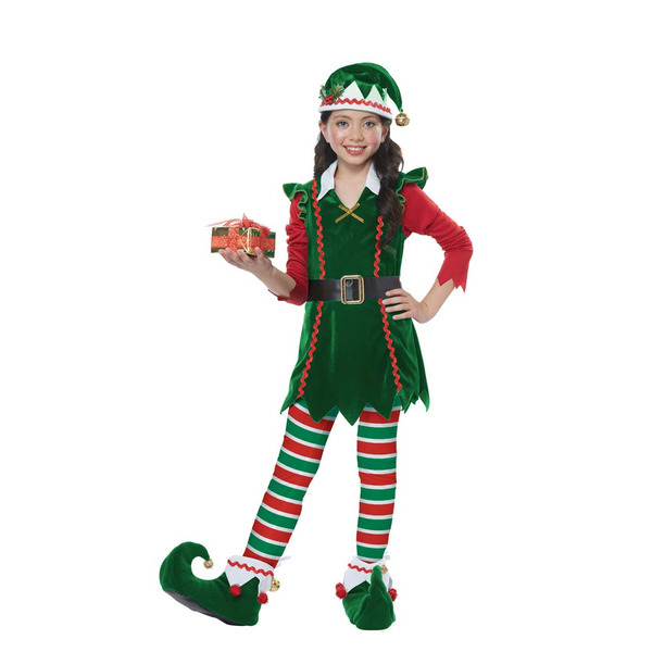 California Costumes Kids Festive Elf Large