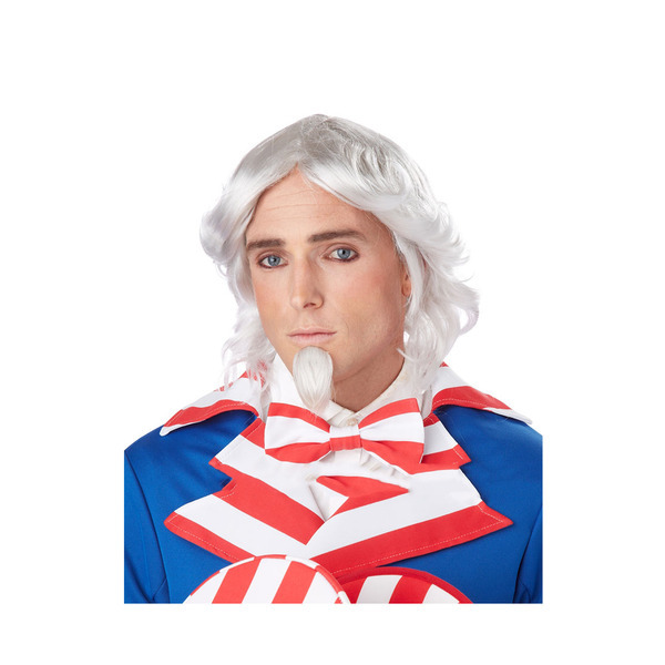 California Costumes Adult Uncle Sam Wig & Chin Patch