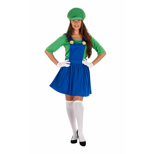 Orion Costumes Womens Green Italian Plumber Dress Small