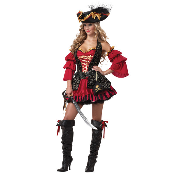 California Costumes Spanish Lass Pirate Large