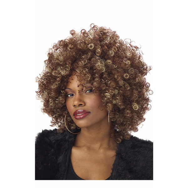 California Costumes Brown Afro Wig - Fine Foxy Fro