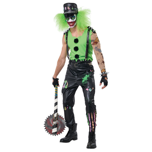 California Costumes Mens Crazed Clown Large