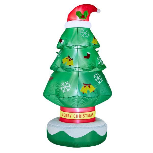 SO 210cm Inflateable Christmas Tree with Hat