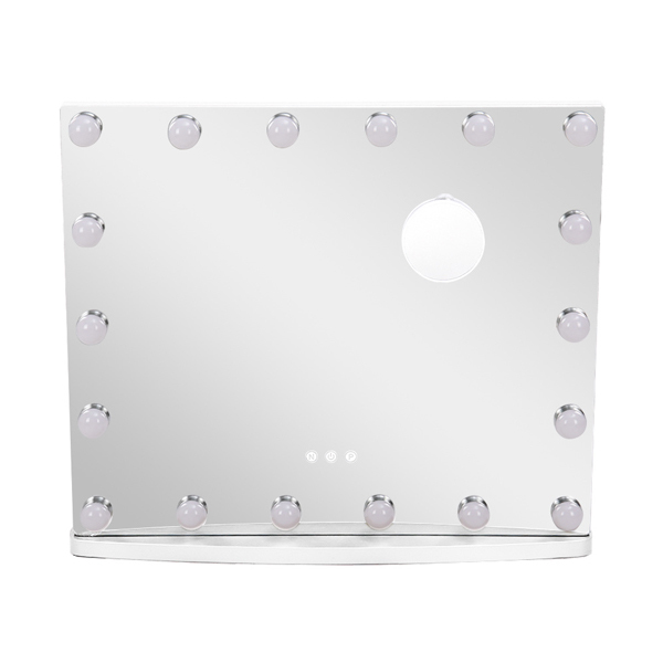 Livingandhome Hollywood Rectangle LED Makeup Mirror