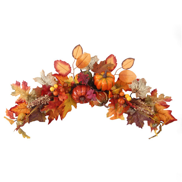 Livingandhome Artificial Autumn Maple Leaves Swag