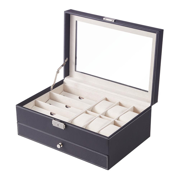 Livingandhome Jewellery Watch Storage Box