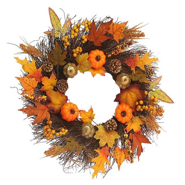 Livingandhome Halloween Prelit Wreath Decorations