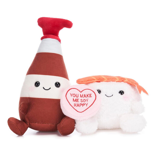 Swizzels Love Hearts Sushi and Soy Sauce Plush