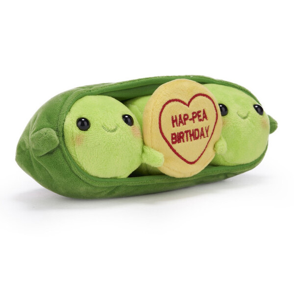 Swizzels Love Hearts Hap-Pea Birthday Plush