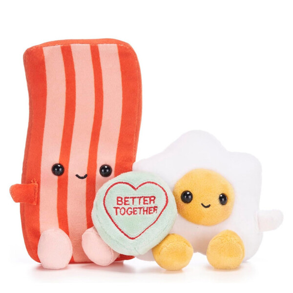 Swizzels Love Hearts Bacon and Egg Plush