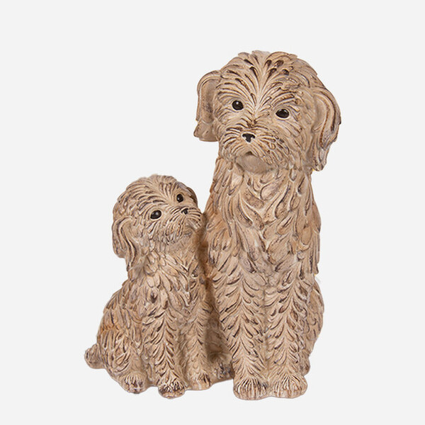 Prezzybox Happy Paws Cockerpoo And Puppy figurine