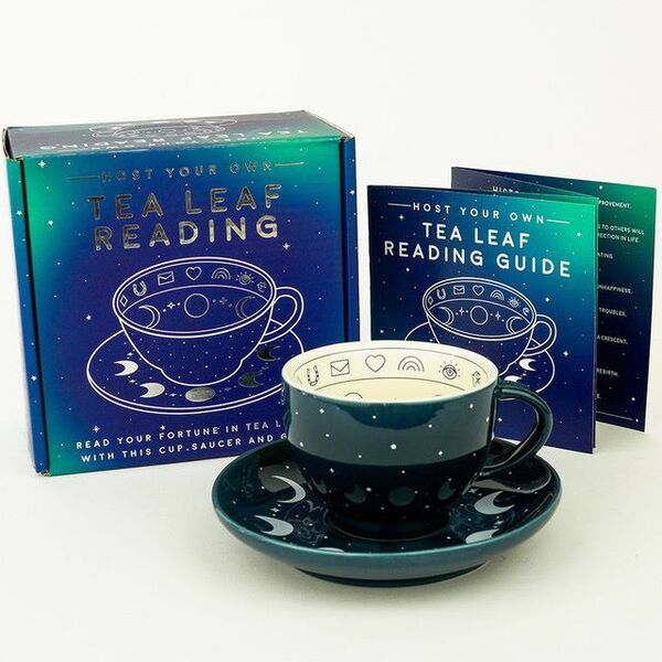 Prezzybox Tea Leaf Reading Cup & Saucer