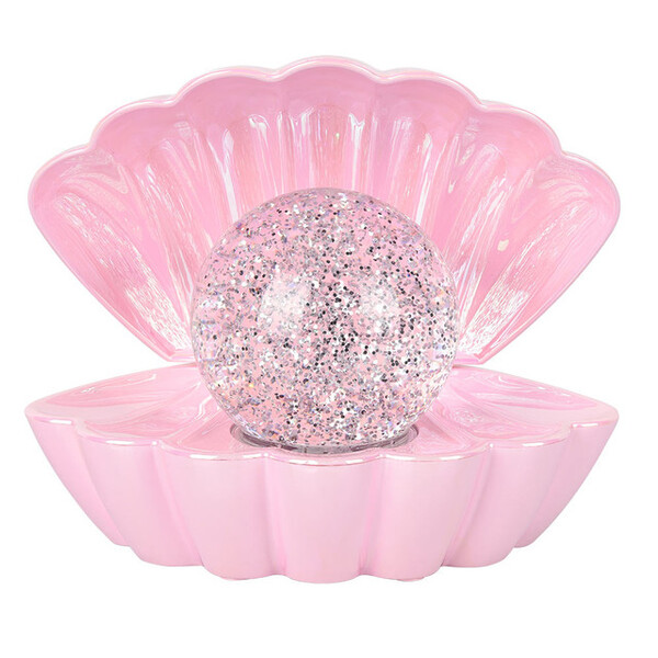 Prezzybox Pink Pearl LED Clam with Glitter Pearl Lamp