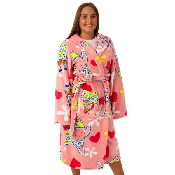 SpongeBob SquarePants Womens Hooded Robe (XL)