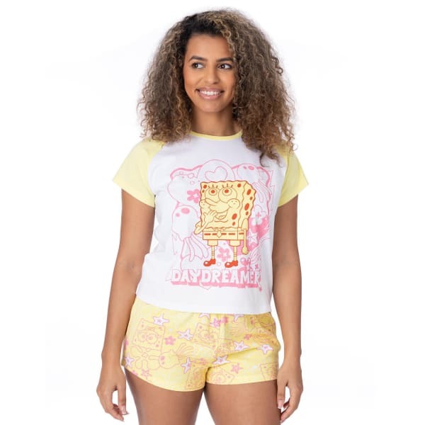 SpongeBob SquarePants Womens Short-Sleeved Pyjama Set (XL)