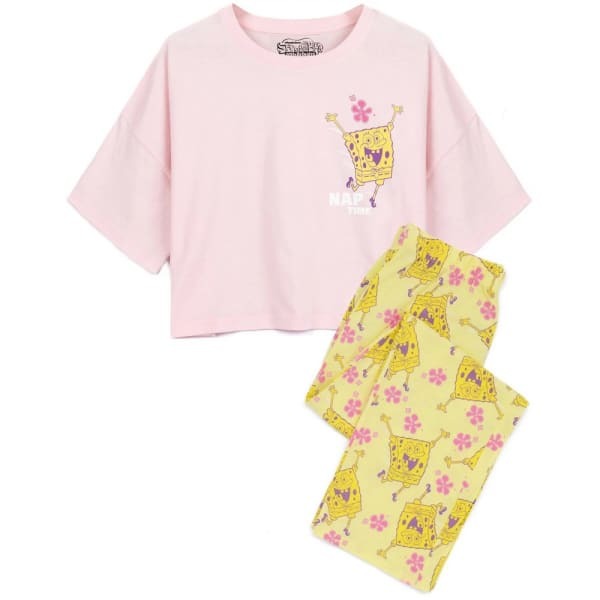 SpongeBob SquarePants Womens Nap Time Long Pyjama Set (L)