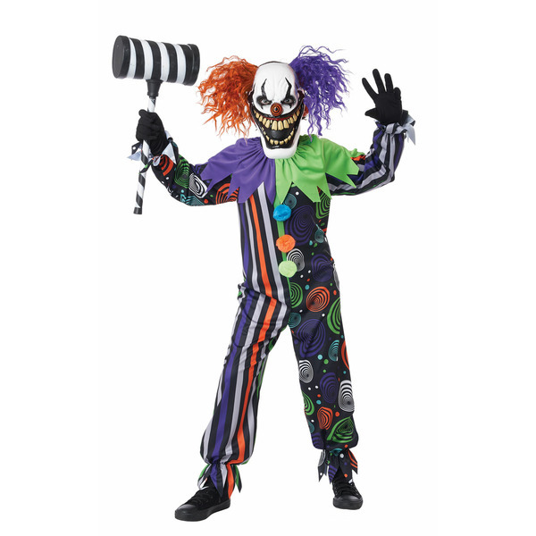 California Costumes  Kids Funhouse Fiend Clown Age 12-14