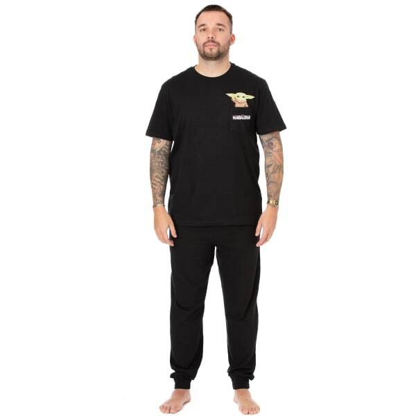 Star Wars: The Mandalorian Mens Grogu Long Pyjama Set (L)