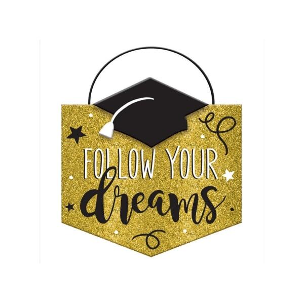 Amscan Follow Your Dreams Graduation Plaque