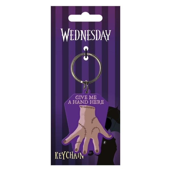 Wednesday Give Me A Hand Keyring