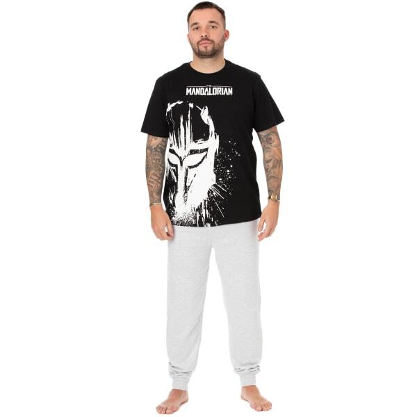 Star Wars: The Mandalorian Mens Splattered Pyjama Set (S)