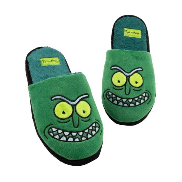 Rick And Morty Mens Pickle Rick Slippers (9-10)