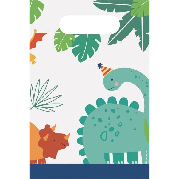 Amscan Dino-Mite Paper Party Bags (Pack of 8)