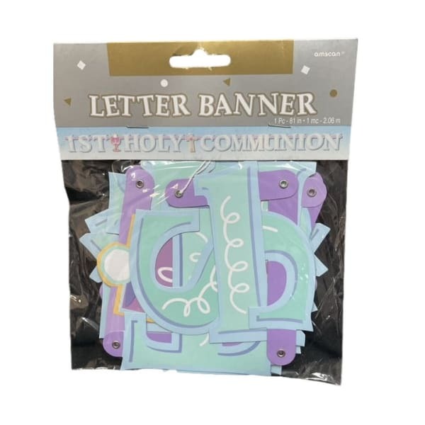 Amscan Letter First Holy Communion Banner