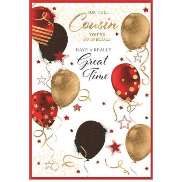 Simon Elvin Cousin Have A Great Time Card (Pack of 6)