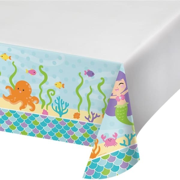 Creative Party Plastic Mermaid Party Table Cover