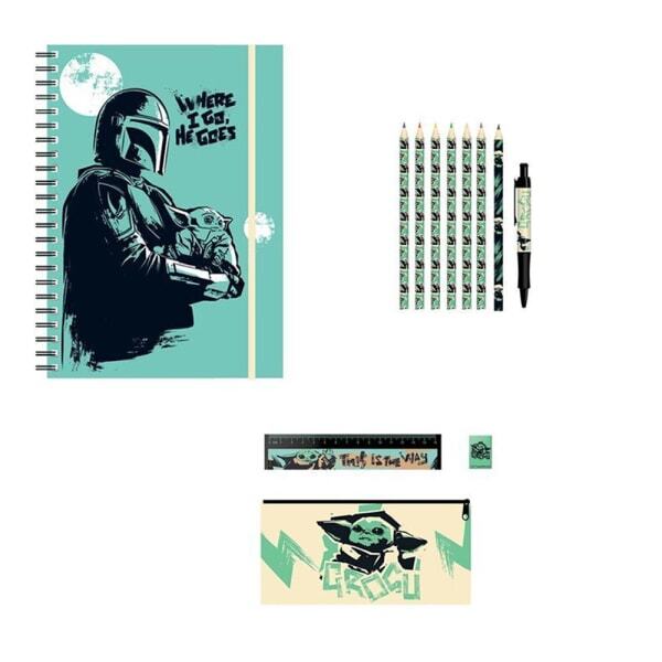 Star Wars: The Mandalorian Where I Go Bumper Stationery Set