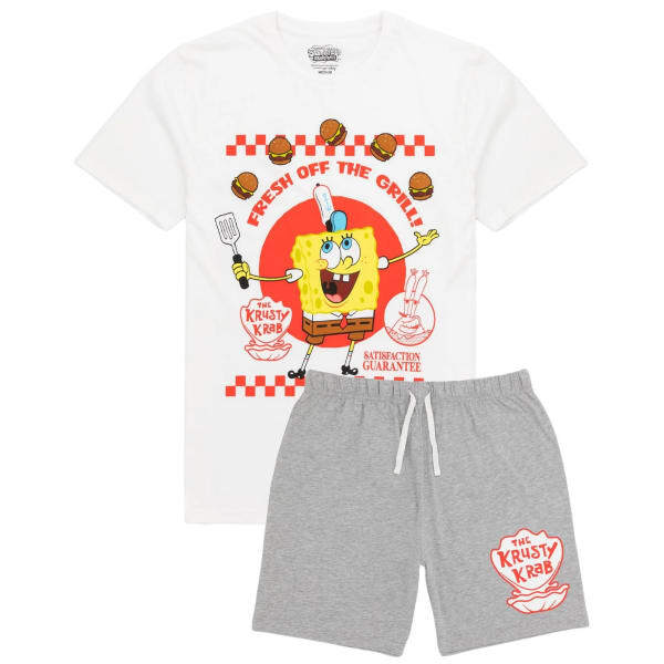 SpongeBob SquarePants Mens Short Pyjama Set (S)