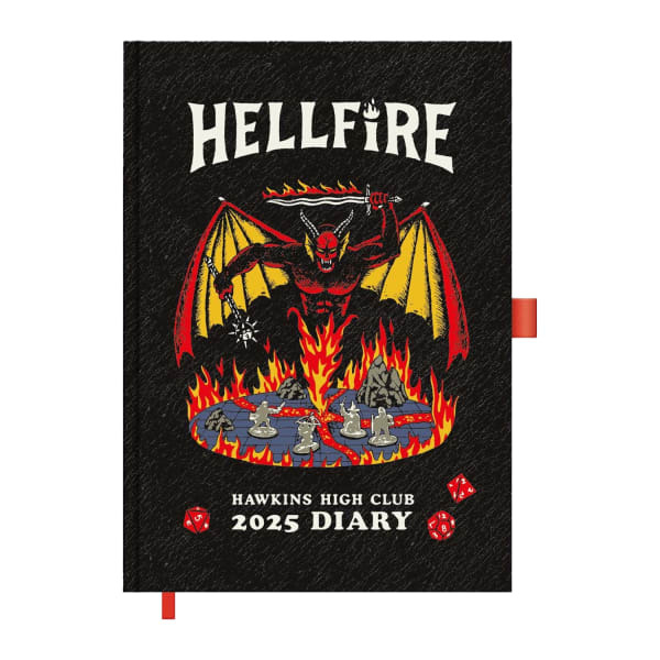 Stranger Things Hellfire Club 2025 A5 Diary