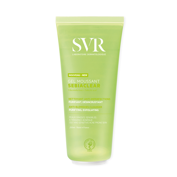 SVR SEBIACLEAR Foaming Salicylic Acid Cleanser, 200ml