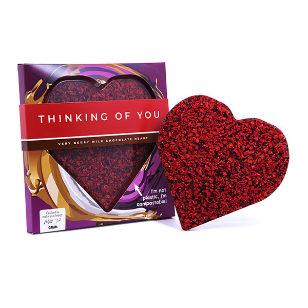 Gnaw Very Berry Chocolate Heart (Thinking of you), 200g