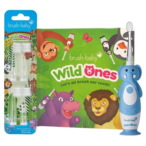 Brush Baby WildOnes™ Elephant Kids Toothbrush Gift Set