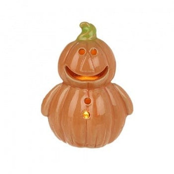 Heaven Sends Halloween Light Up Ceramic Pumpkin