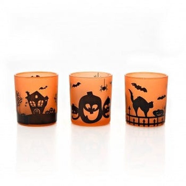 Widdop Gifts Halloween Set of 3 Goolish Candle Holders