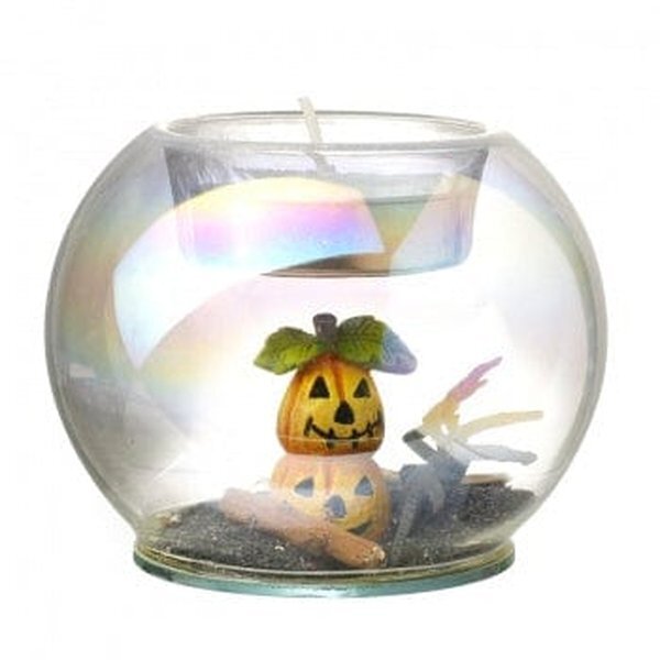 Heaven Sends Encase Glass Halloween Tea Light Holder