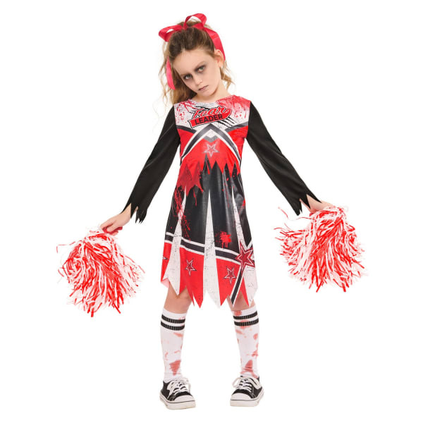 Bristol Novelty Girls Zombie Cheerleader Costume (7-8 Years)