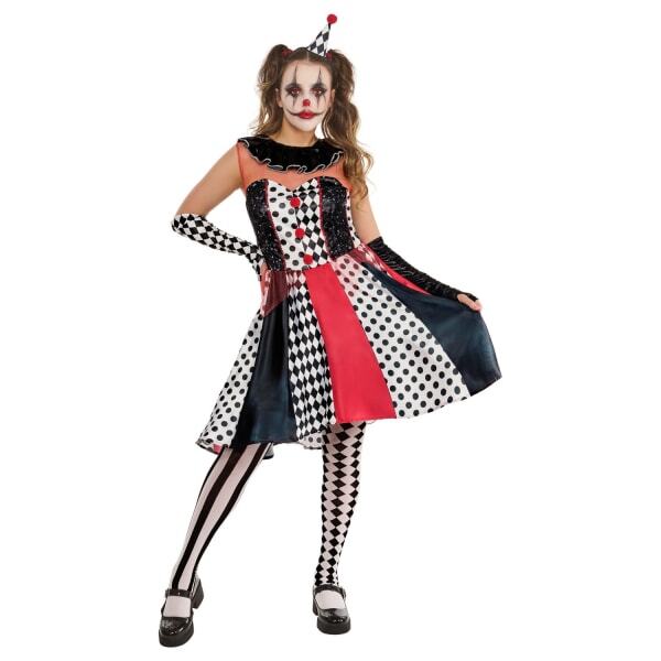 Bristol Novelty Womens Clown Monochrome Costume (M)