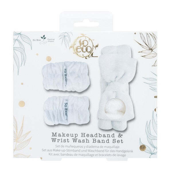 So Eco Makeup Headband & Wrist Wash Band Set