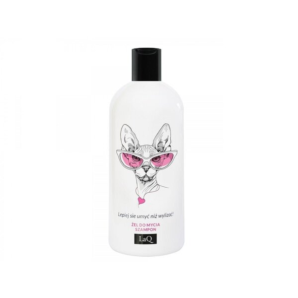 LaQ Wash gel & shampoo 2in1 KITTY- floral-fruity scent 300ml