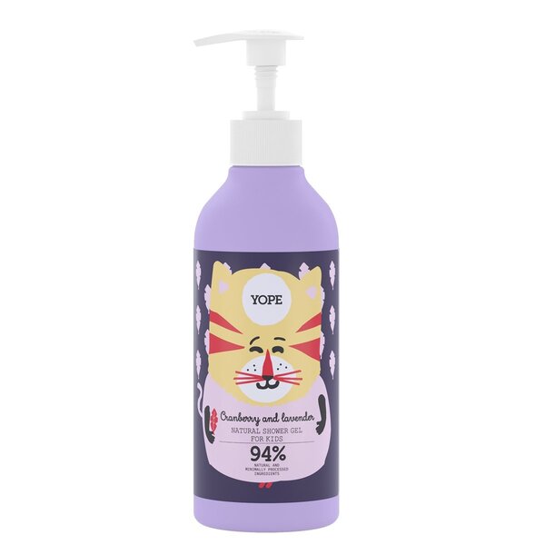 Yope Cranberry and Lavender Shower Gel for Kids 400ml