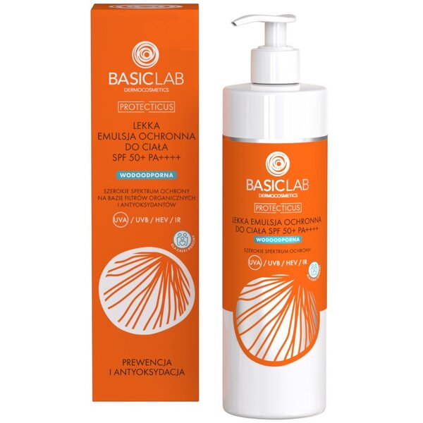 BasicLab Light Protective Body Emulsion SPF50+ PA++++ 300ml