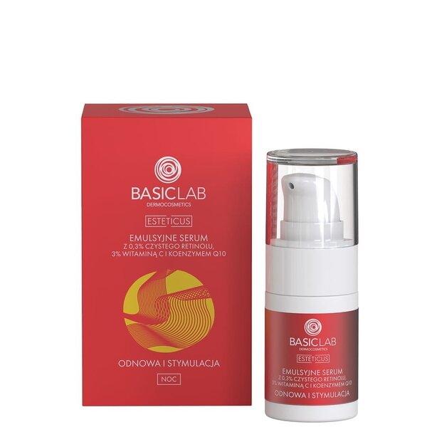 BasicLab Serum with 0.3% Pure Retinol, 3% Vitamin C 15ml