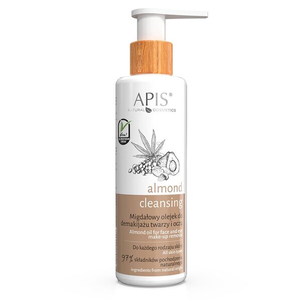 APIS Almond Oil for face and eyes makeup removal 150ml