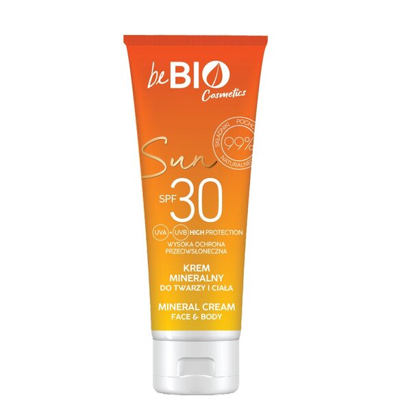 beBIO SUN Cream with Mineral Filter - face & body SPF30 75ml